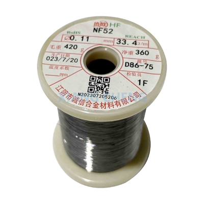 NF52 Ni45-50 PTC Fil chauffant résistant aux alliages NiFe pour produits électriques ménagers