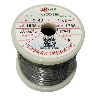Alliage à haute performance Cr20Ni80/80Ni20Cr/NiCr8020 pour composants de fours industriels