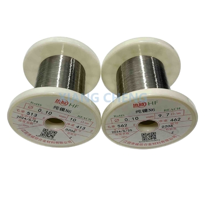 Fil de nickel pur N6 de haute pureté pour les applications industrielles et électriques nécessitant une pureté et une conductivité